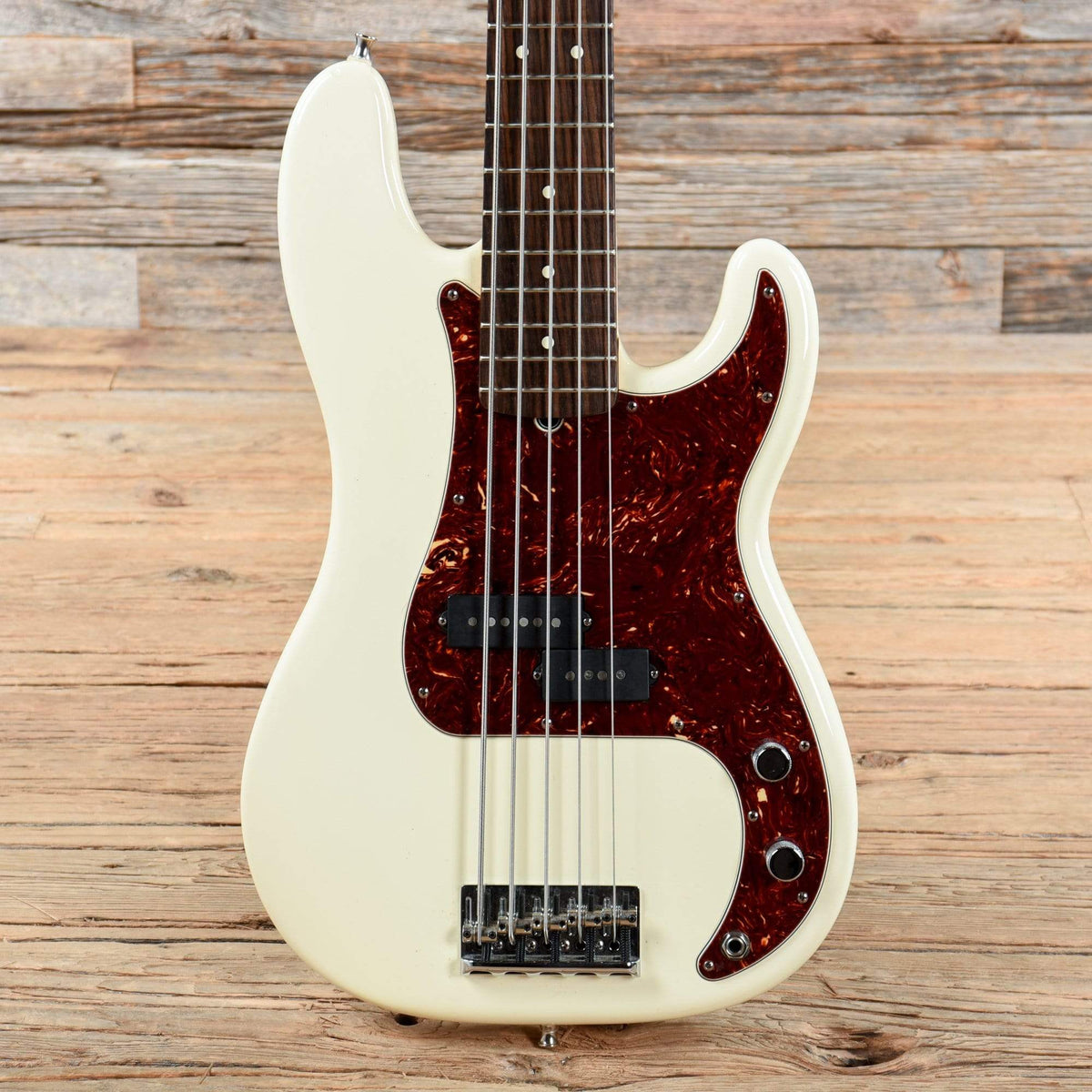 Fender American Standard Precision Bass V Olympic White 2008 Bass Guitars / 5-String or More