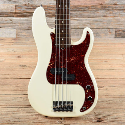 Fender American Standard Precision Bass V Olympic White 2008 Bass Guitars / 5-String or More