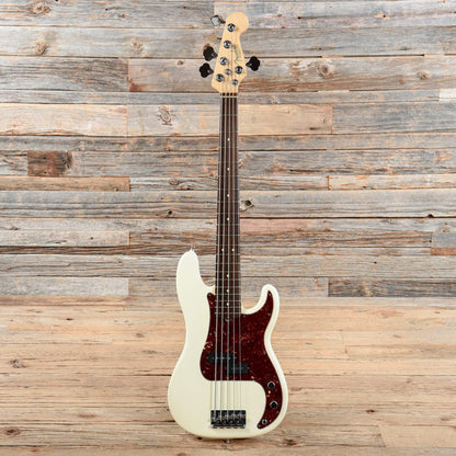 Fender American Standard Precision Bass V Olympic White 2008 Bass Guitars / 5-String or More