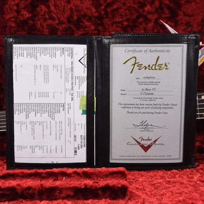 Fender Custom Shop 1962 Bass VI "CME Spec" Deluxe Closet Classic Super Aged Sonic Blue Bass Guitars / 5-String or More
