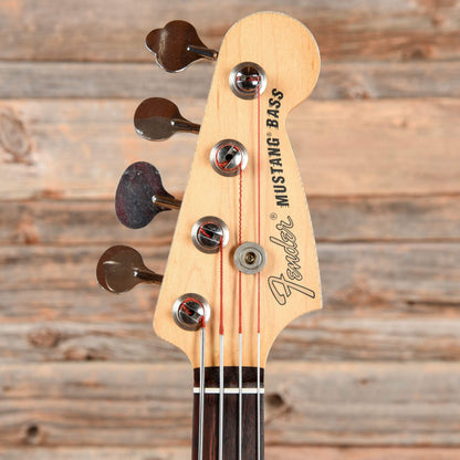 Fender Justin Meldal-Johnsen Road Worn Signature Mustang Bass Daphne Blue Bass Guitars / Short Scale