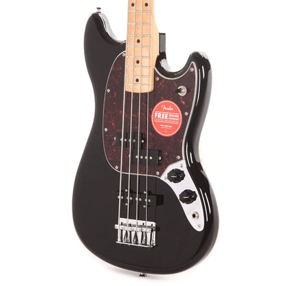 Fender Player Mustang Bass PJ Black w/Tortoise Pickguard Bass Guitars / Short Scale