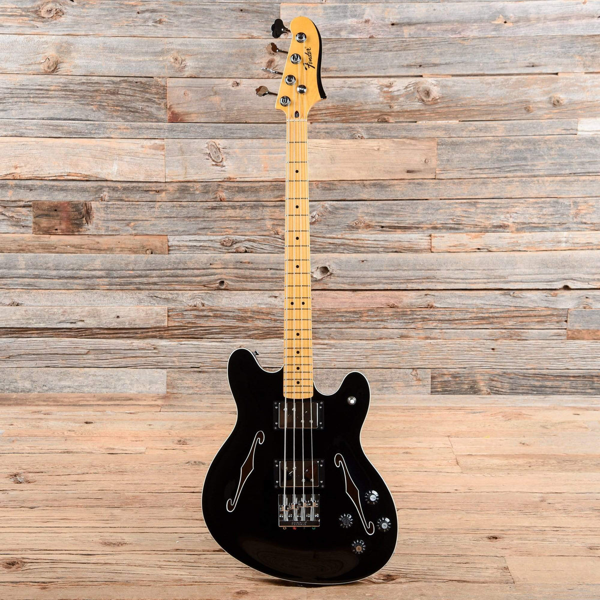 Fender Starcaster Bass Black 2017 Bass Guitars / Short Scale