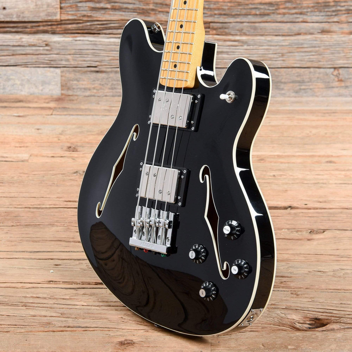 Fender Starcaster Bass Black 2017 Bass Guitars / Short Scale