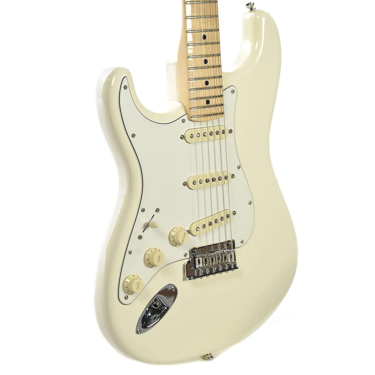 Fender American Pro Stratocaster Lefty MN Olympic White Electric Guitars / Left-Handed