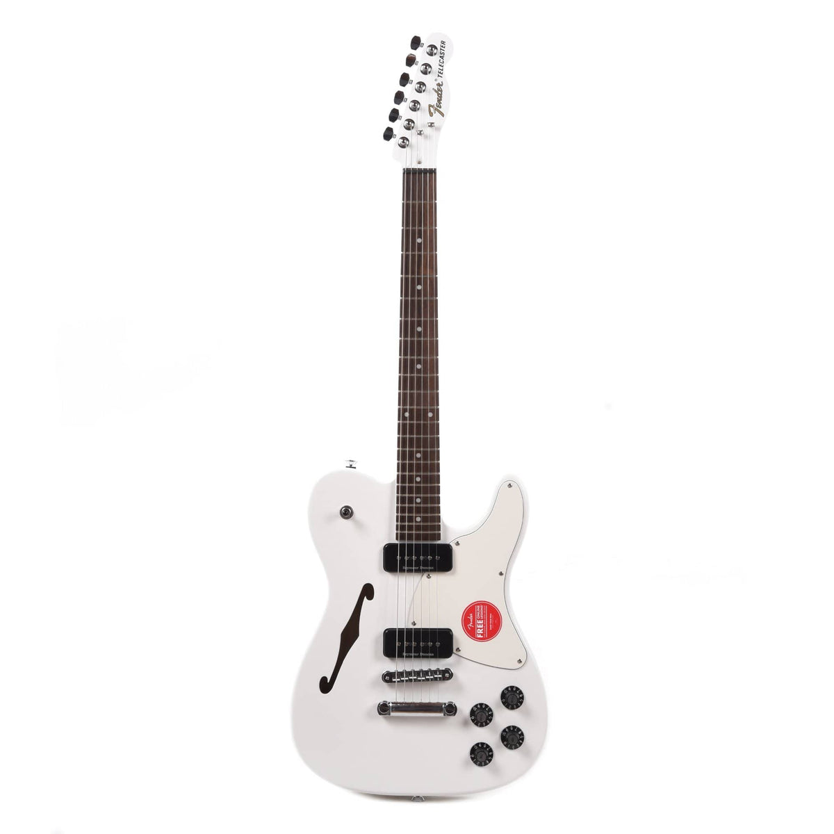 Fender Artist Jim Adkins JA-90 Telecaster Thinline White Electric Guitars / Semi-Hollow