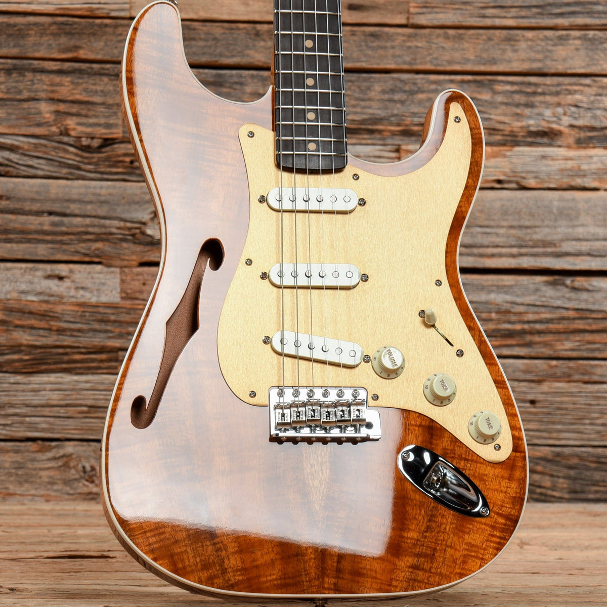 Fender Custom Shop Artisan Thinline Stratocaster Koa 2019 Electric Guitars / Semi-Hollow