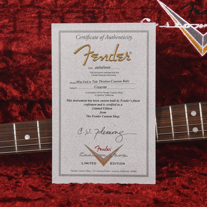 Fender Custom Shop NAMM Limited Edition 1972 Telecaster Thinline Custom Journeyman Relic Aged Natural Electric Guitars / Semi-Hollow