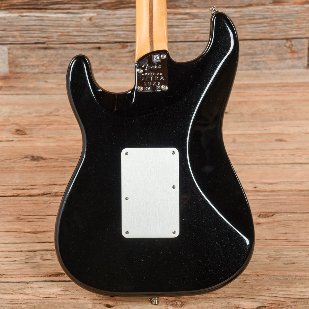 Fender American Ultra Luxe Stratocaster Floyd Rose HSS Mystic Black 2021 Electric Guitars / Solid Body