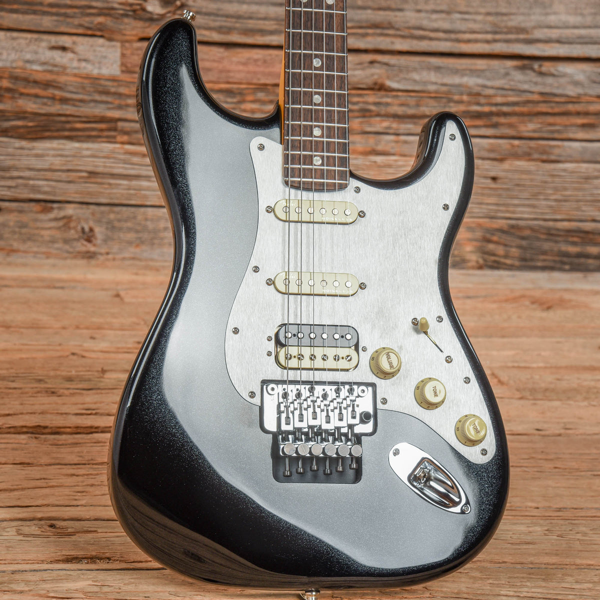 Fender American Ultra Luxe Stratocaster Floyd Rose HSS Mystic Black 2021 Electric Guitars / Solid Body