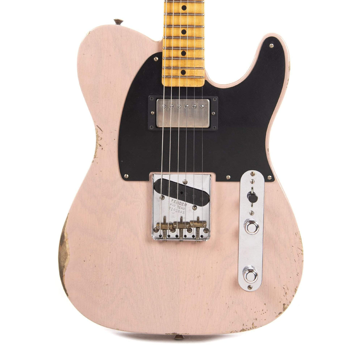 Fender Custom Shop 1952 Telecaster HS "Chicago Special" Relic Dirty Trans Shell Pink w/Duncan Antiquity Humbucker Electric Guitars / Solid Body