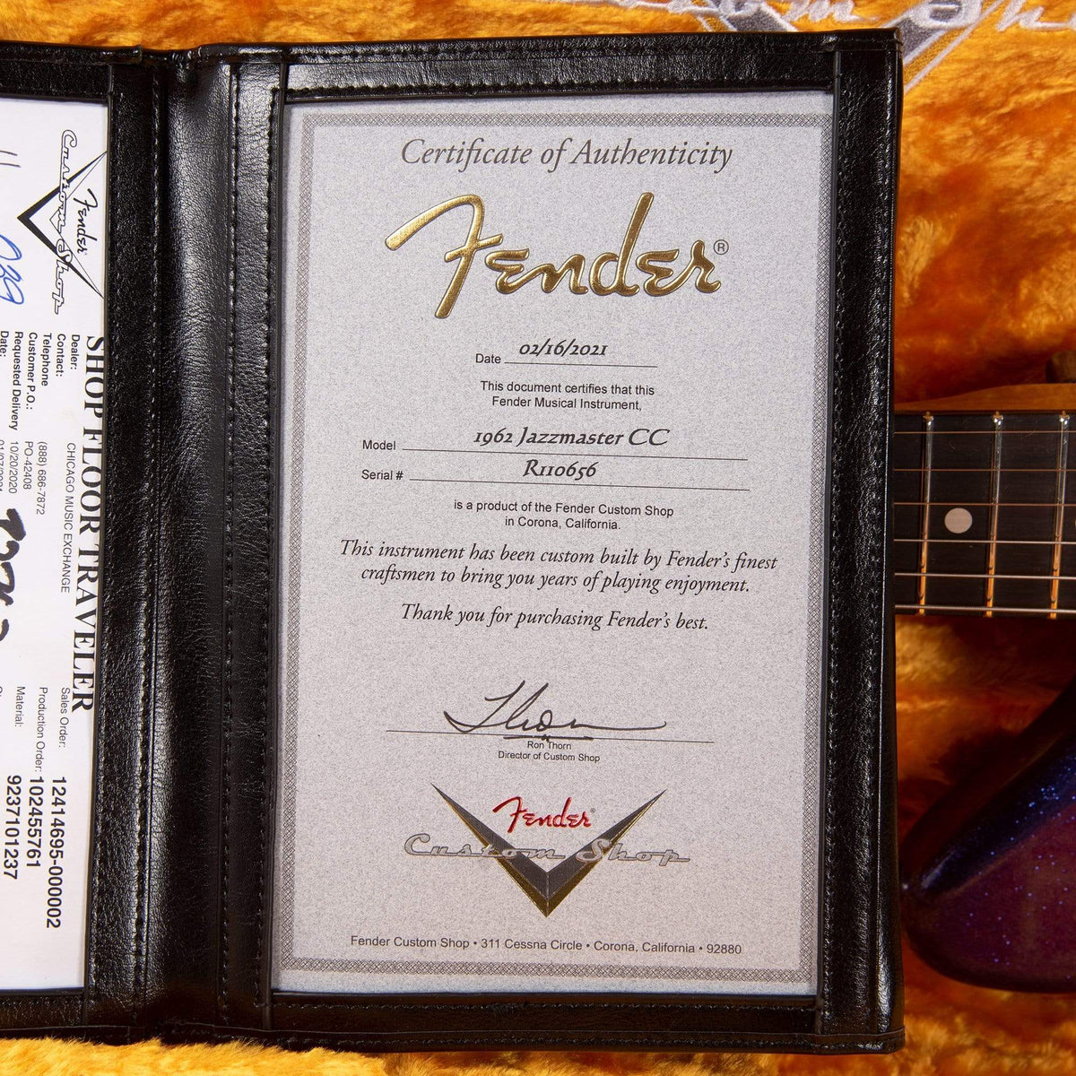 Fender Custom Shop 1962 Jazzmaster "Chicago Special" Deluxe Closet Classic Purple Sparkle Flake w/Roasted Maple Neck Electric Guitars / Solid Body