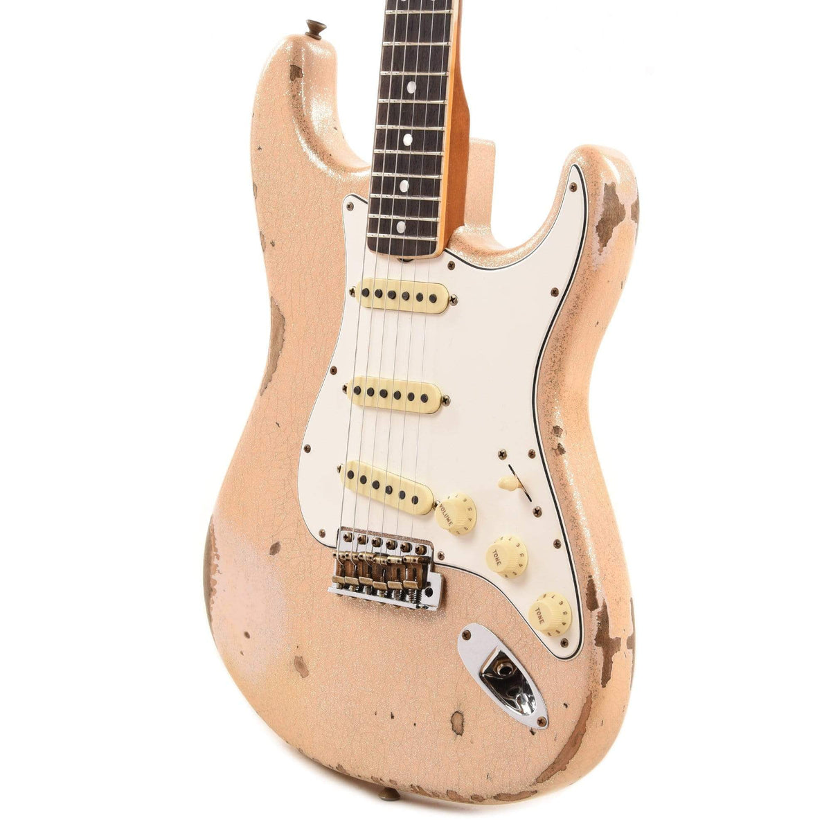 Fender Custom Shop 1965 Stratocaster "Chicago Special" Heavy Relic Faded/Aged Shell Pink Sparkle w/Roasted Bound Neck Electric Guitars / Solid Body