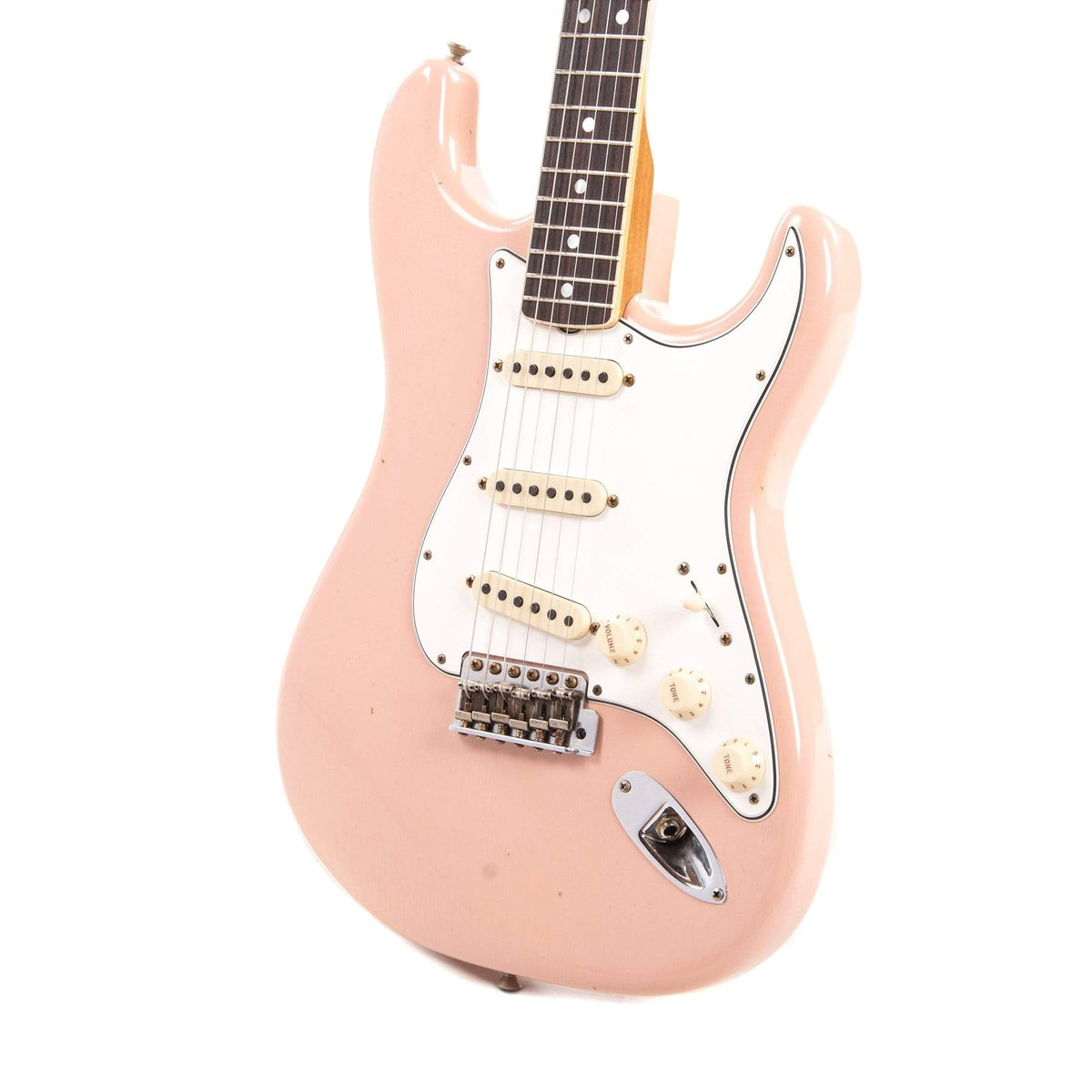 Fender Custom Shop 1965 Stratocaster "Chicago Special" Journeyman Relic Aged Shell Pink w/Roasted Bound Neck & Painted Headcap Electric Guitars / Solid Body