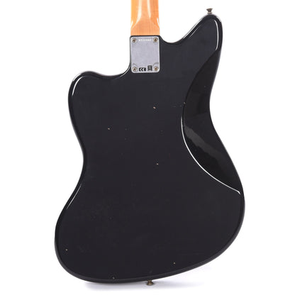 Fender Custom Shop 1966 Jazzmaster "Chicago Special" Journeyman Aged Black w/Tortoise Pickguard & Painted Headcap Electric Guitars / Solid Body