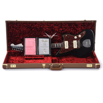Fender Custom Shop 1966 Jazzmaster "Chicago Special" Journeyman Aged Black w/Tortoise Pickguard & Painted Headcap Electric Guitars / Solid Body