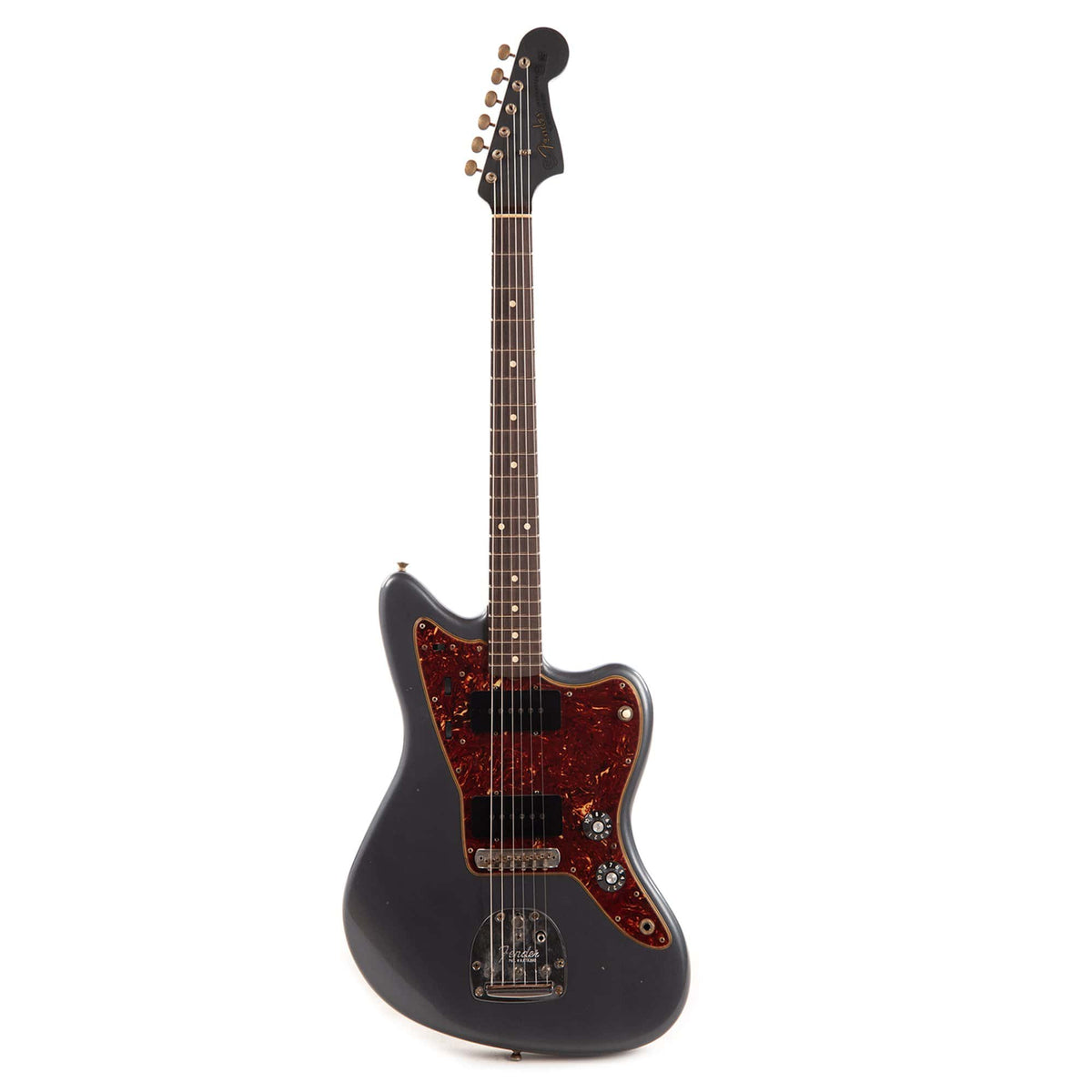 Fender Custom Shop '60s Jazzmaster "Chicago Special" Journeyman Aged Charcoal Frost Metallic w/Roasted Neck Electric Guitars / Solid Body
