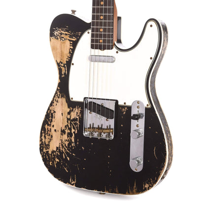 Fender Custom Shop 60s Telecaster Custom Relic Black Master Built by Paul Waller Electric Guitars / Solid Body