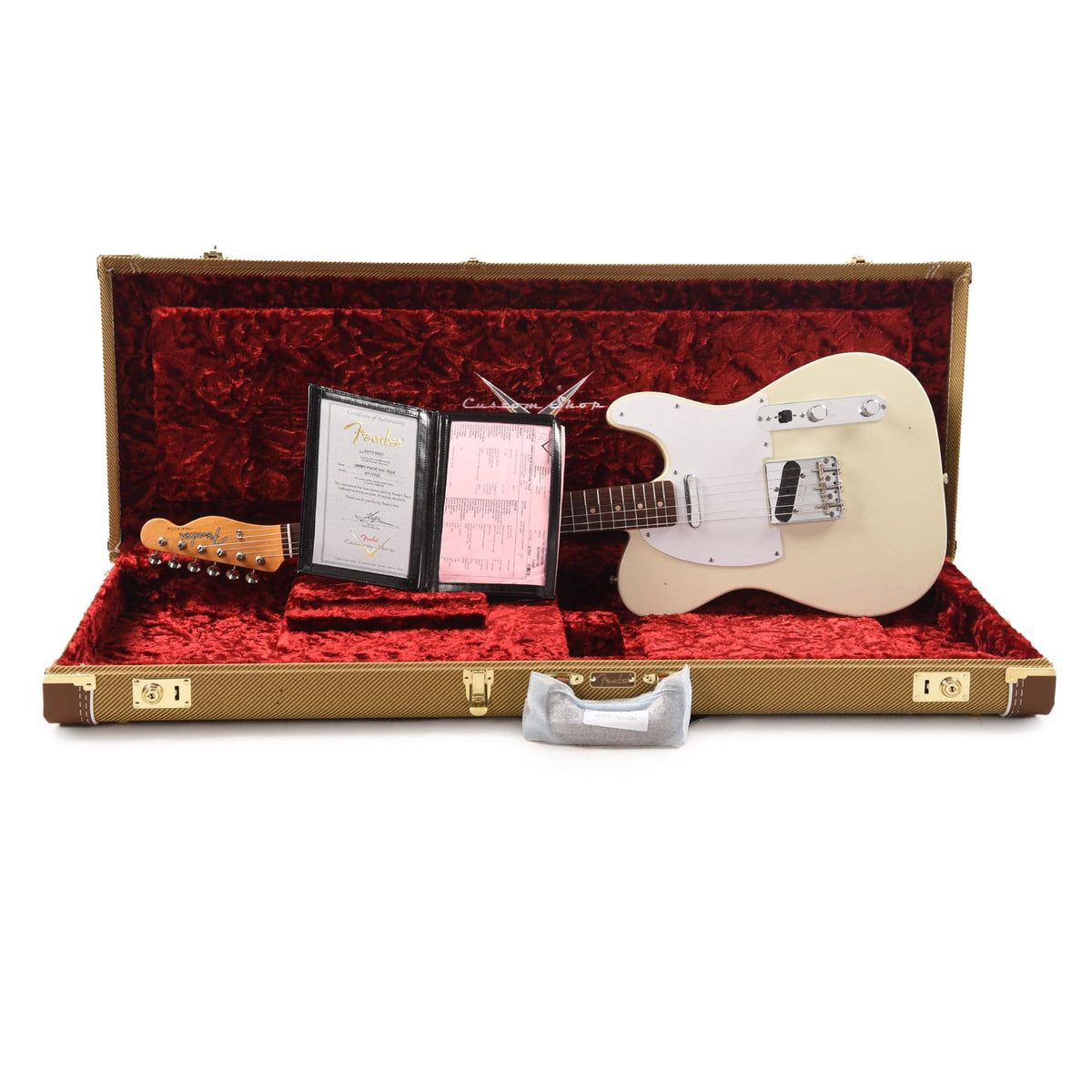 Fender Custom Shop Artist Jimmy Page Signature Telecaster Journeyman White Blonde Electric Guitars / Solid Body