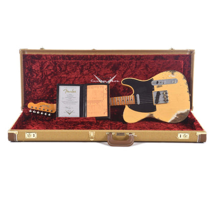 Fender Custom Shop Limited Edition 70th Anniversary Broadcaster Heavy Relic Aged Nocaster Blonde Electric Guitars / Solid Body