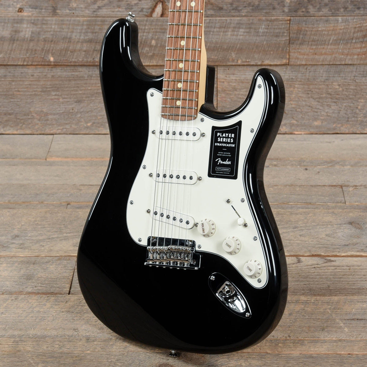 Fender Player Stratocaster Black Electric Guitars / Solid Body