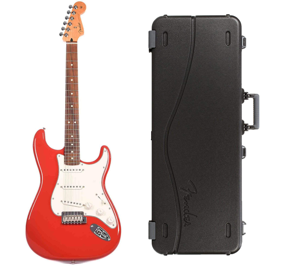 Fender Player Stratocaster Sonic Red Bundle w/Fender Molded Hardshell Case Electric Guitars / Solid Body