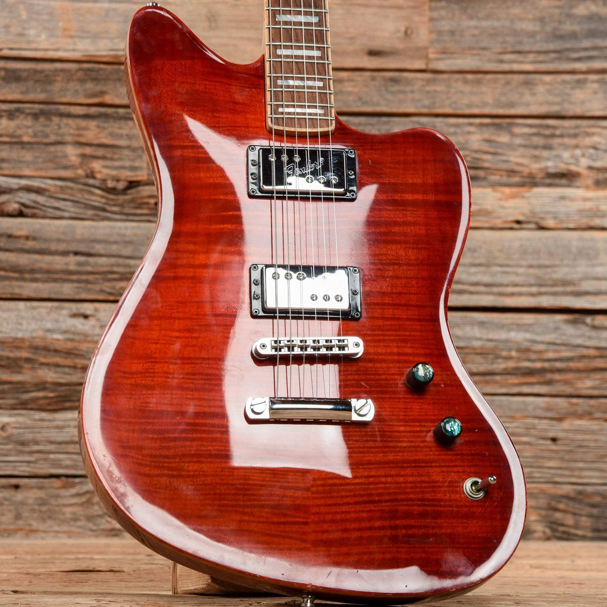Fender Select Carved Maple Top Jazzmaster HH Cayenne Burst 2013 Electric Guitars / Solid Body