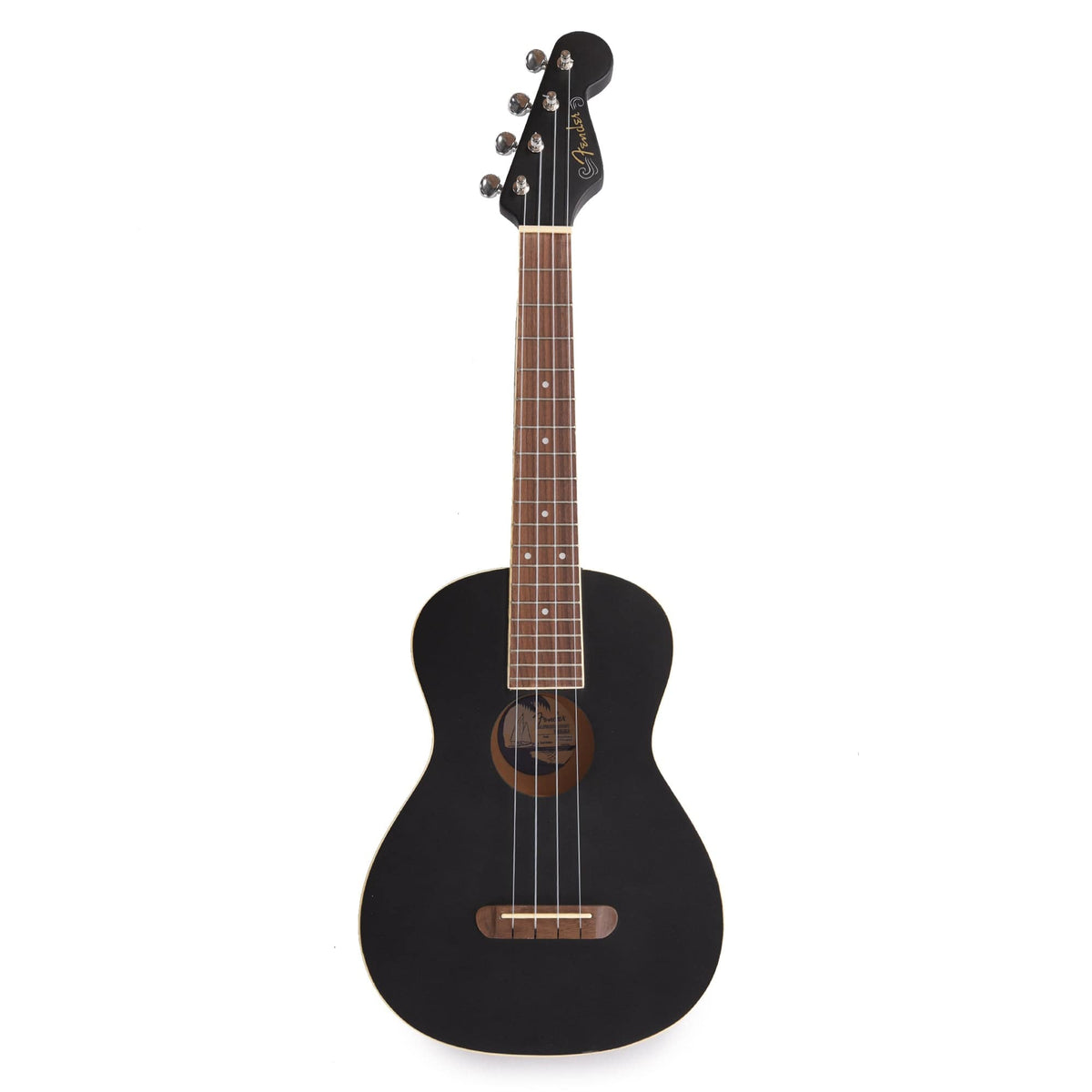 Fender Avalon Tenor Ukulele Black Folk Instruments / Ukuleles