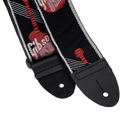Gibson 2" Woven Strap Red Accessories / Straps