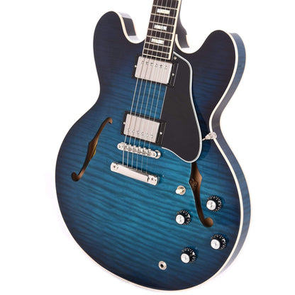 Gibson Memphis 2019 Limited ES-335 Figured Blue Burst Electric Guitars / Semi-Hollow