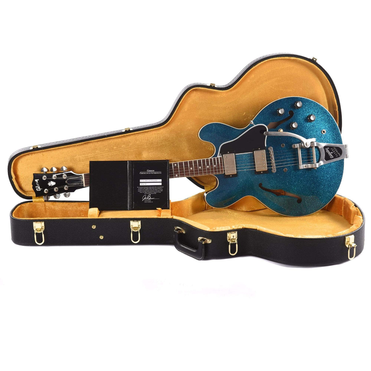 Gibson Memphis 2019 Limited MOD Series 1961 ES-335 Blue Sparkle Bigsby Electric Guitars / Semi-Hollow