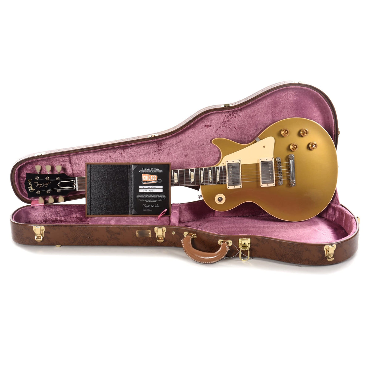 Gibson Custom 1957 Les Paul Goldtop VOS w/59 Carmelita Neck Electric Guitars / Solid Body