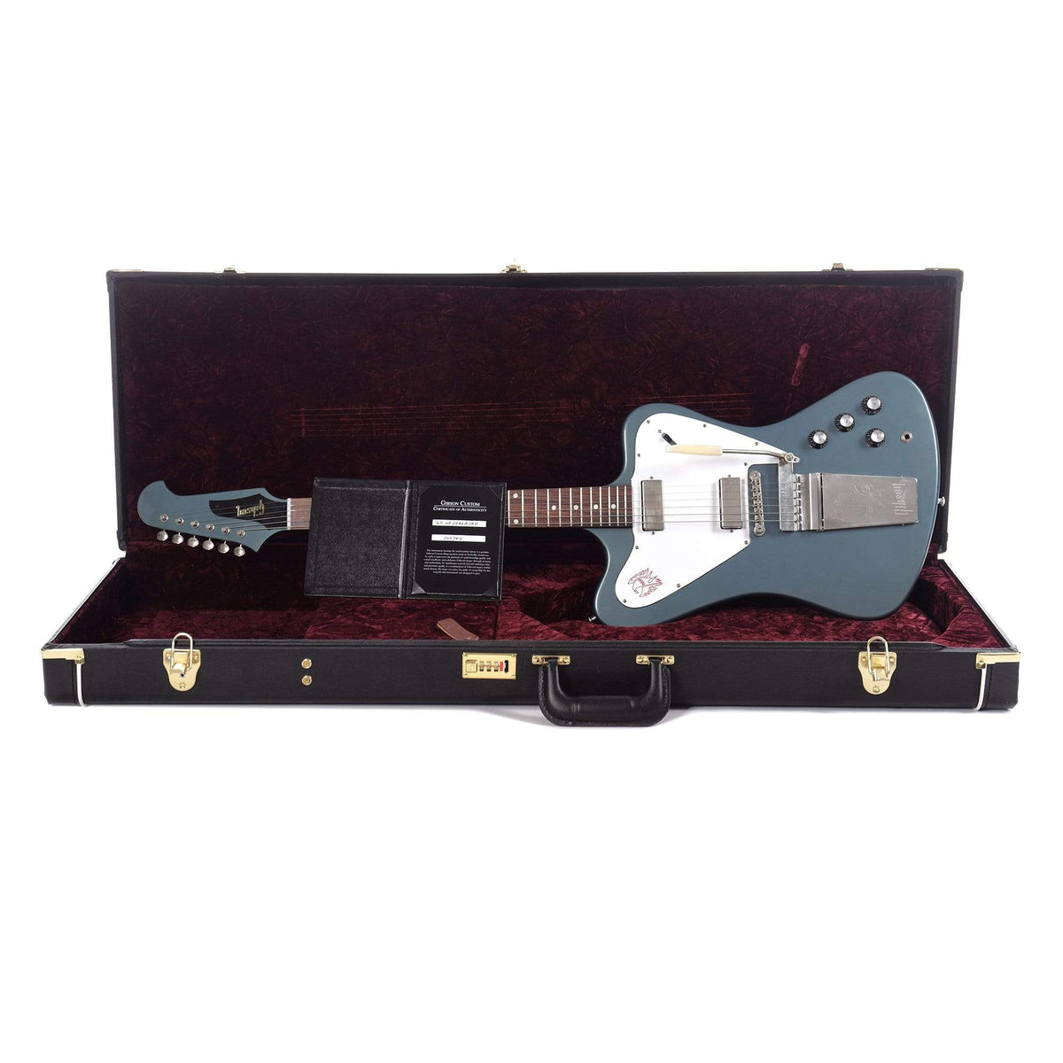 Gibson Custom 1965 Firebird V Non-Reverse Pelham Blue VOS M2M Electric Guitars / Solid Body