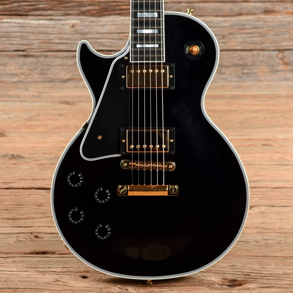 Gibson Custom Les Paul Custom Ebony 2016 LEFTY Electric Guitars / Solid Body