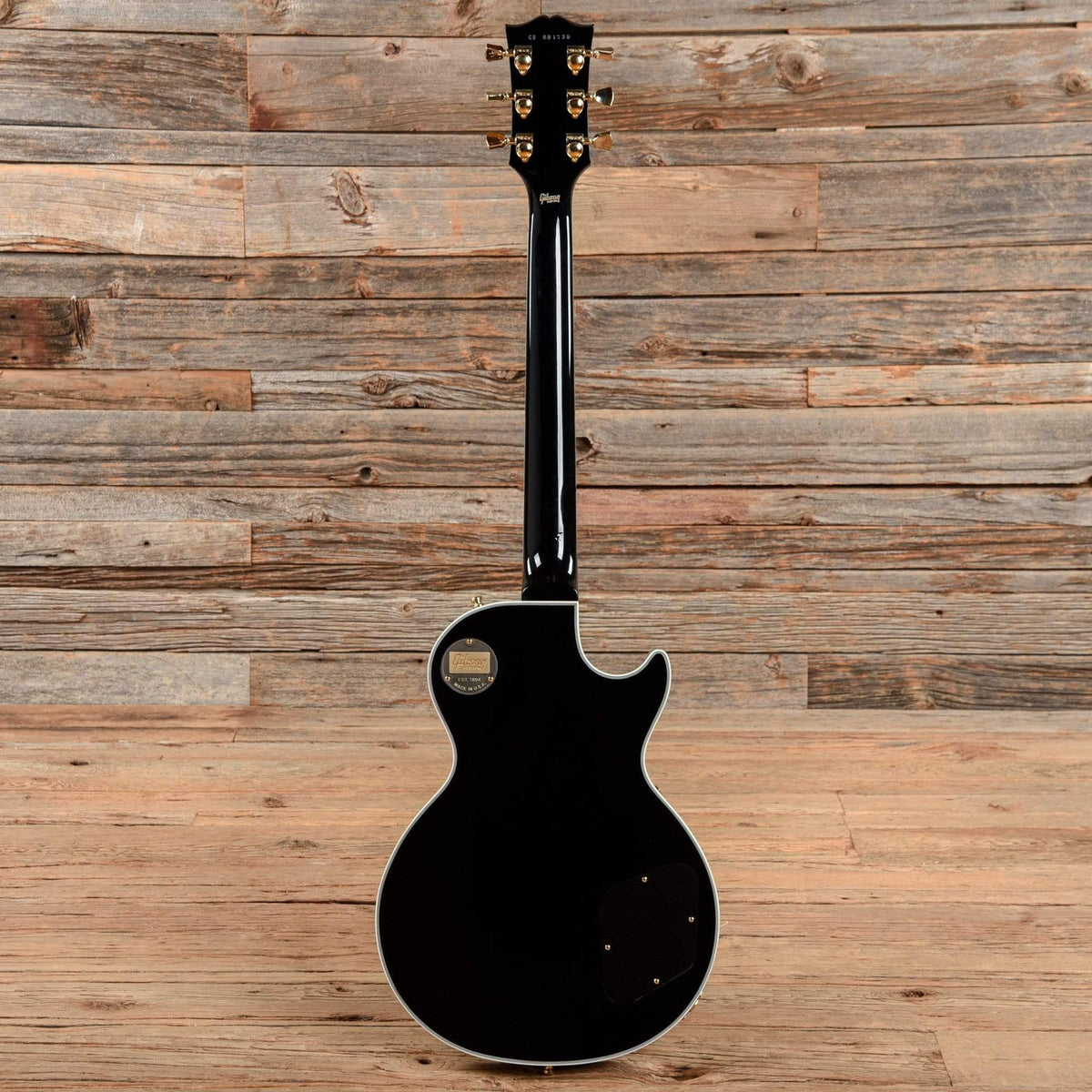 Gibson Custom Les Paul Custom Ebony 2016 LEFTY Electric Guitars / Solid Body