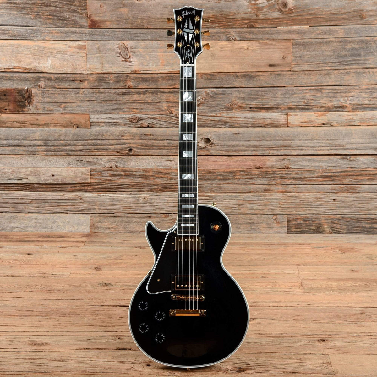 Gibson Custom Les Paul Custom Ebony 2016 LEFTY Electric Guitars / Solid Body