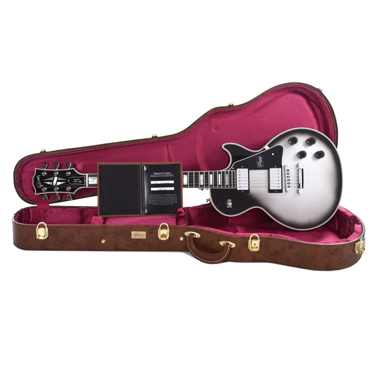 Gibson Custom Les Paul Custom Silverburst Gloss M2M Electric Guitars / Solid Body