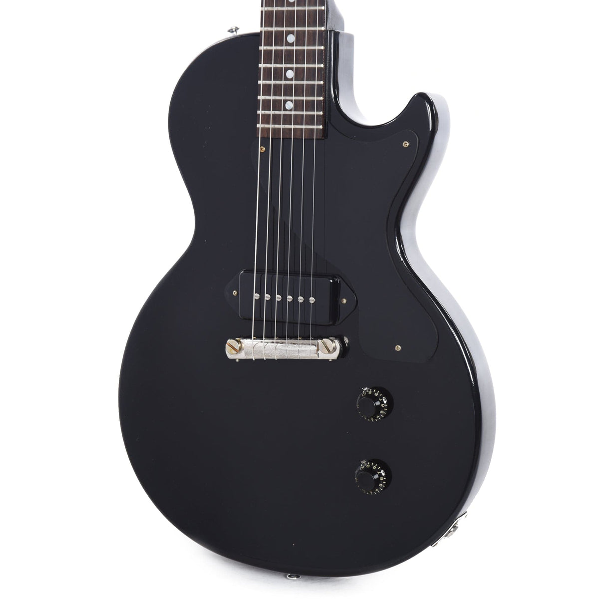 Gibson Custom Shop 1957 Les Paul Junior Singlecut Ultra Light Aged Antique Ebony Electric Guitars / Solid Body