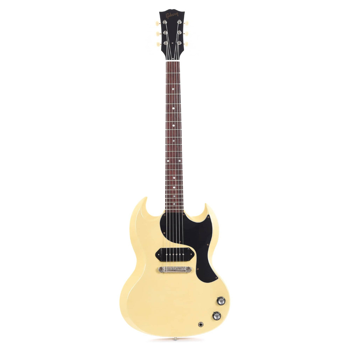 Gibson Custom Shop 1963 SG Junior Reissue Heavy Antique Polaris White Murphy Lab Ultra Light Aged Electric Guitars / Solid Body