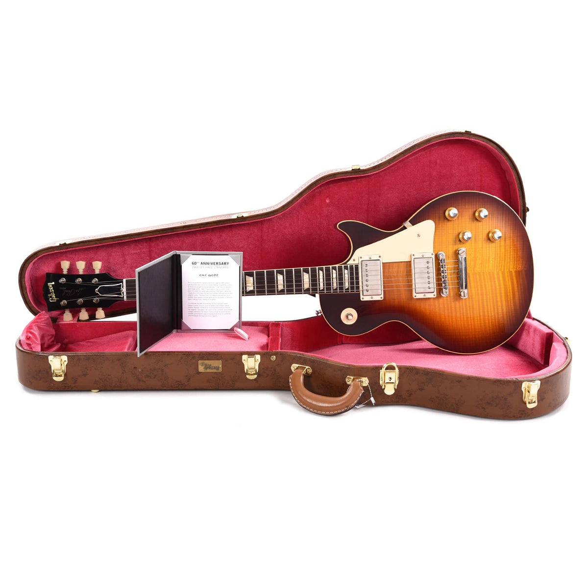 Gibson Custom Shop 60th Anniversary 1960 Les Paul Standard "CME Spec" Washed Bourbon Burst VOS w/60 V2 Neck Electric Guitars / Solid Body