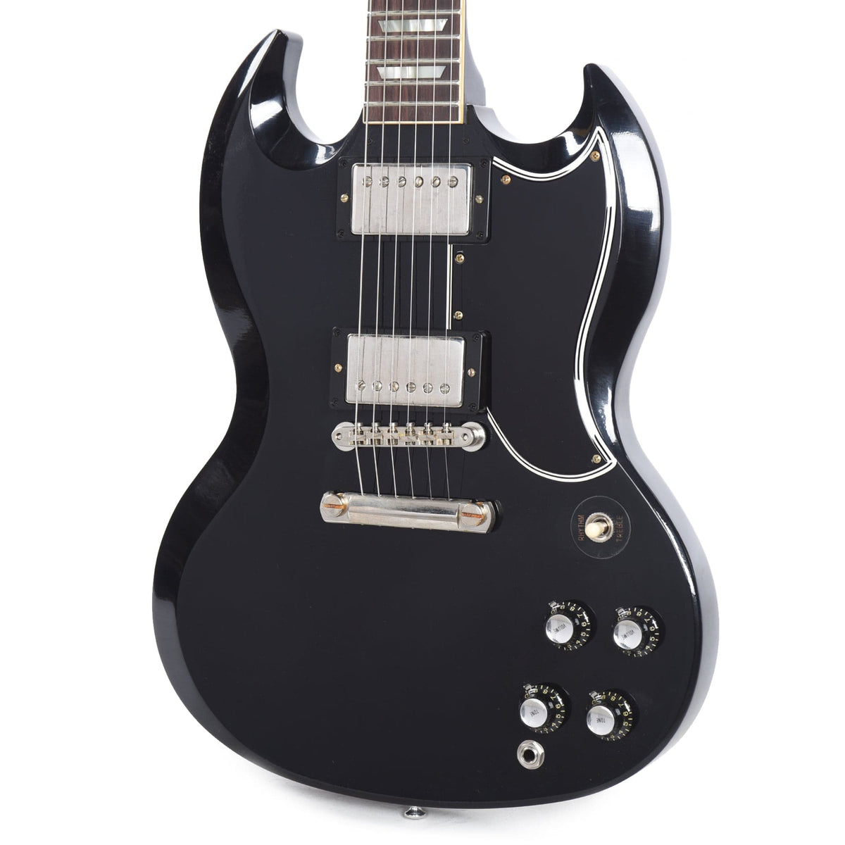 Gibson Custom Shop Murphy Lab 1961 Les Paul SG Standard "CME Spec" Ultra Light Aged Antique Ebony w/Stop Bar & Grovers Electric Guitars / Solid Body
