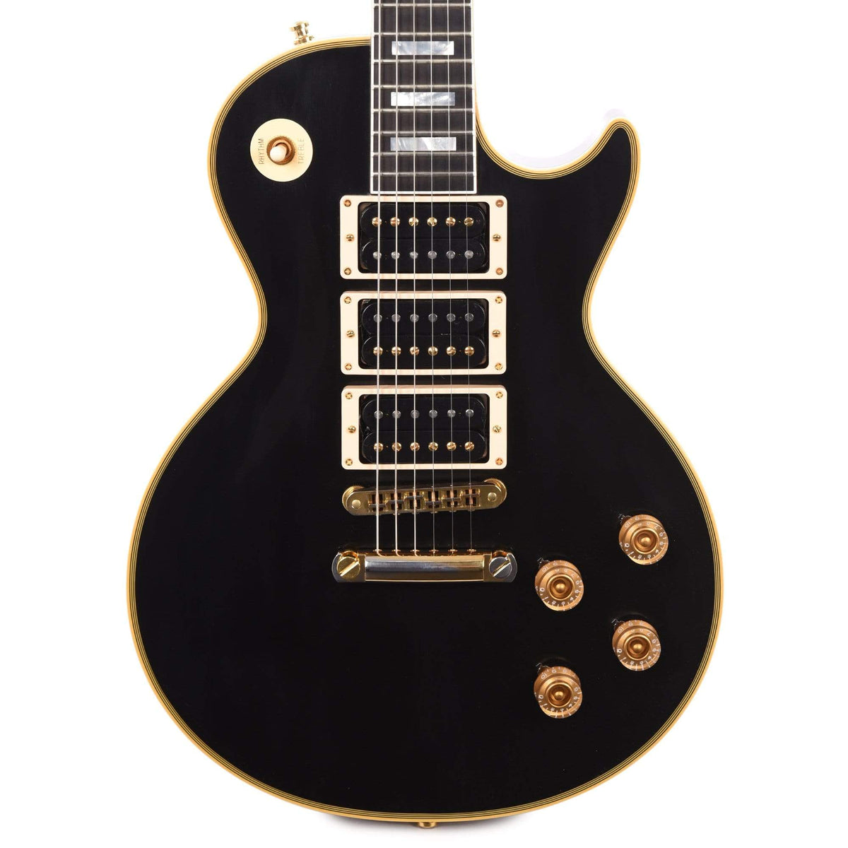Gibson Custom Shop Peter Frampton "Phenix" Inspired Les Paul Custom Ebony VOS Electric Guitars / Solid Body