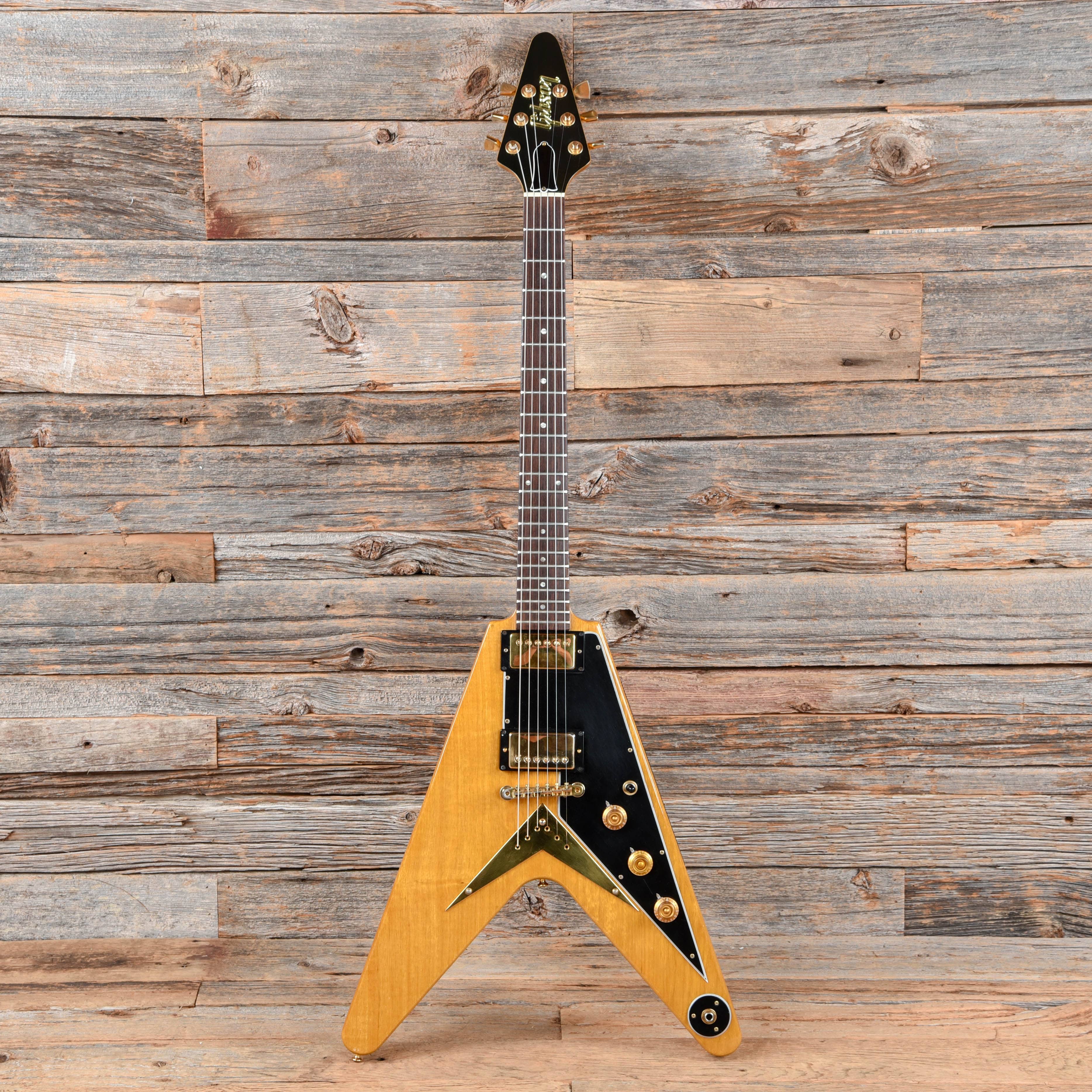 Gibson Flying V Heritage Korina Reissue Natural 1982 Electric Guitars / Solid Body