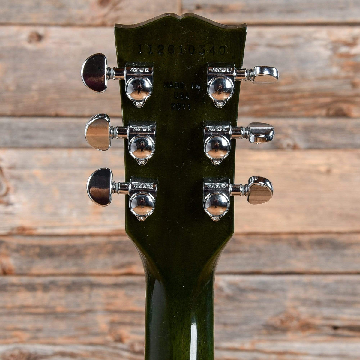 Gibson USA Anniversary Nashville Flood Les Paul Studio Green Swirl 2011 Electric Guitars / Solid Body