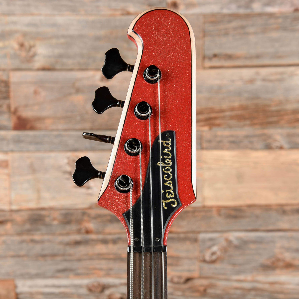 Gildaxe Custom Teiscobird Red Sparkle Bass Guitars / 4-String