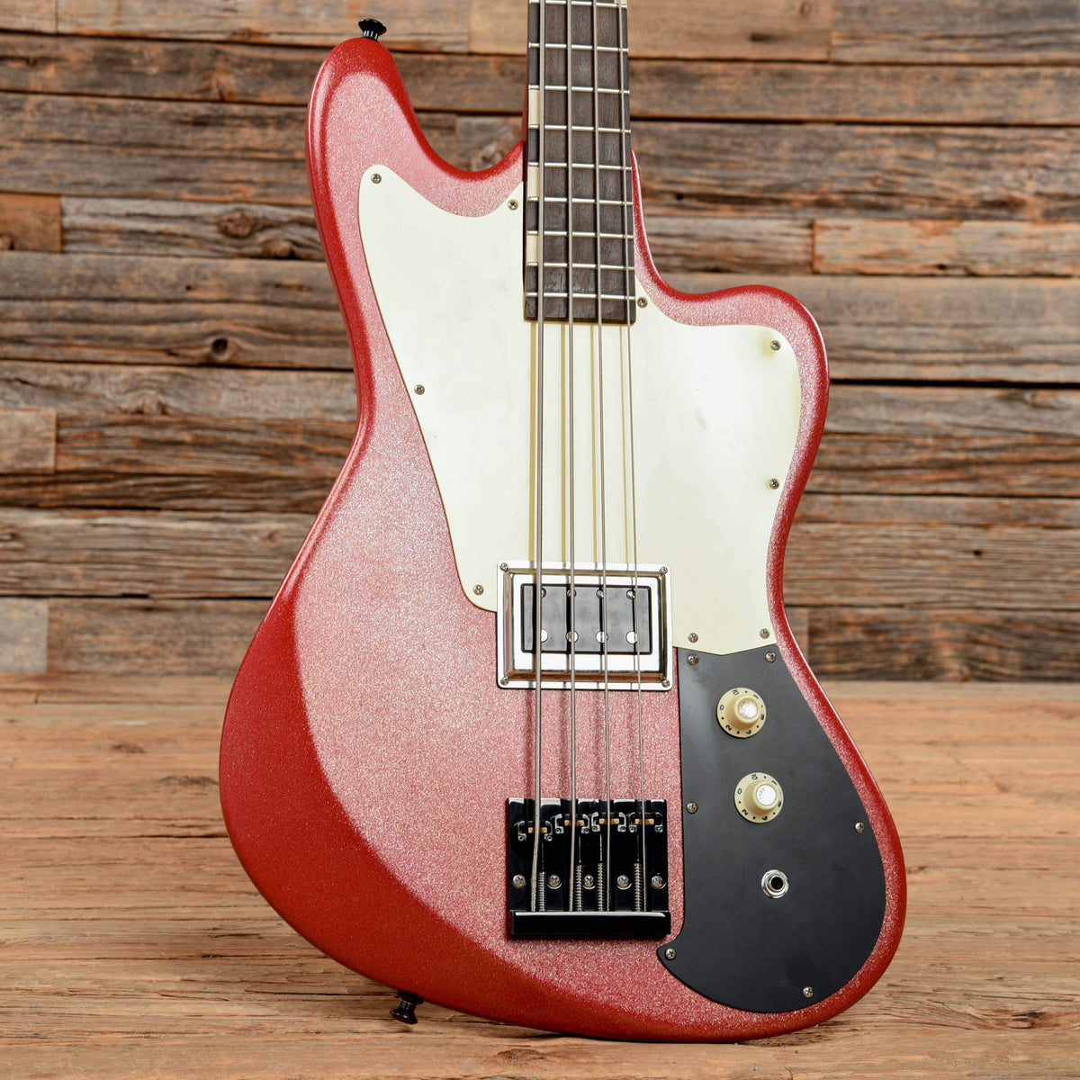 Gildaxe Custom Teiscobird Red Sparkle Bass Guitars / 4-String