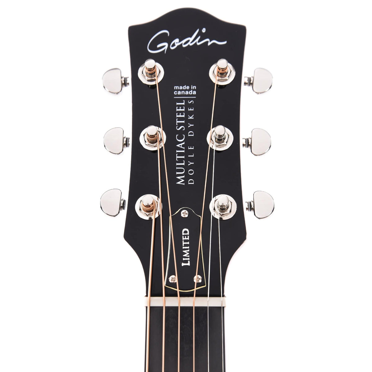 Godin Mutliac Steel Doyle Dykes Signature Edition Black HG w/Deluxe TRIC Case Acoustic Guitars / Built-in Electronics