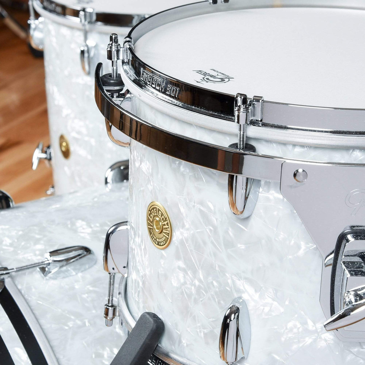 Gretsch Broadkaster 13/16/22 3pc. Drum Kit 60's Marine Pearl w/301 Hoops Drums and Percussion / Acoustic Drums / Full Acoustic Kits
