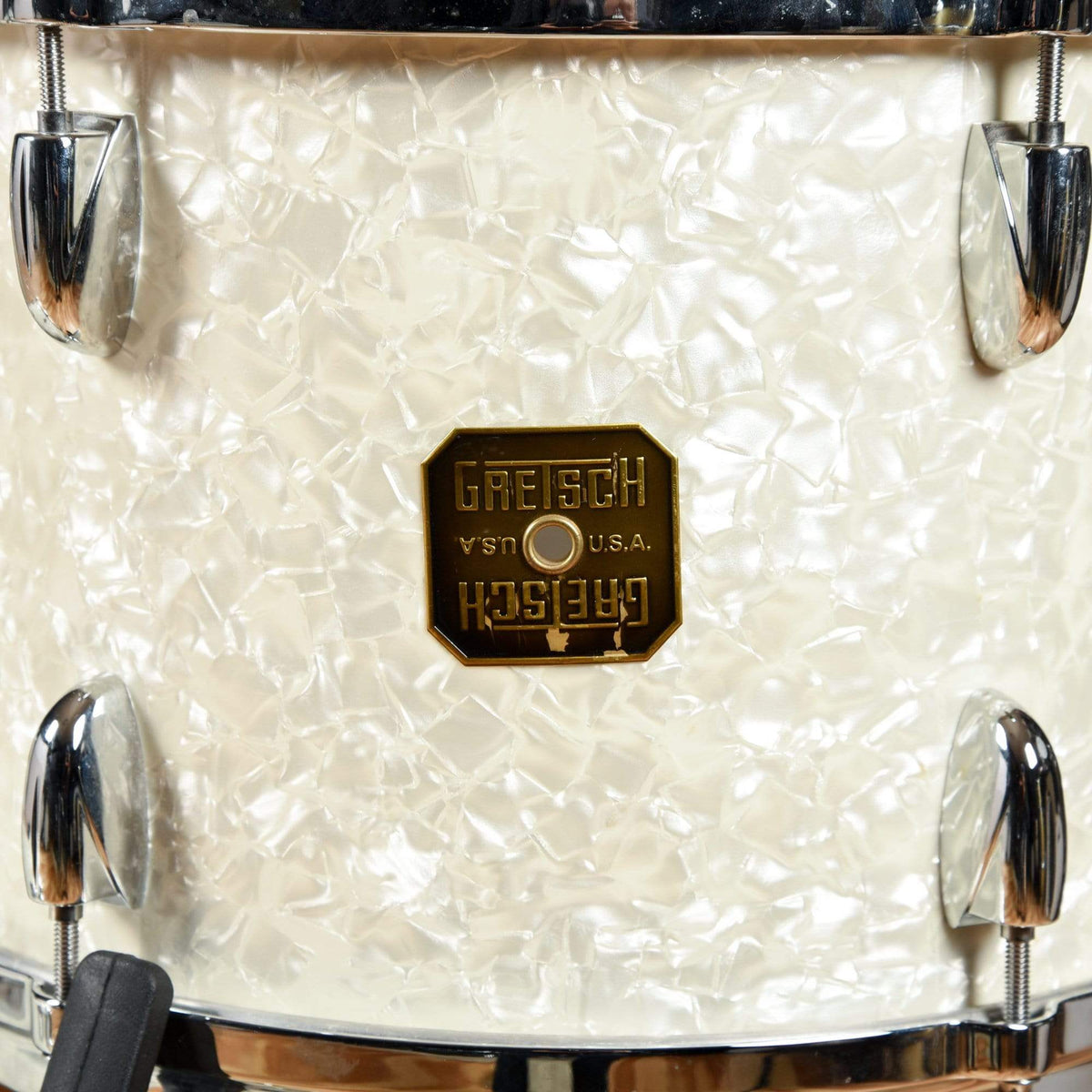 Gretsch Drums 12/14/20 USA Custom Drum Kit White Marine Pearl Drums and Percussion / Acoustic Drums / Full Acoustic Kits