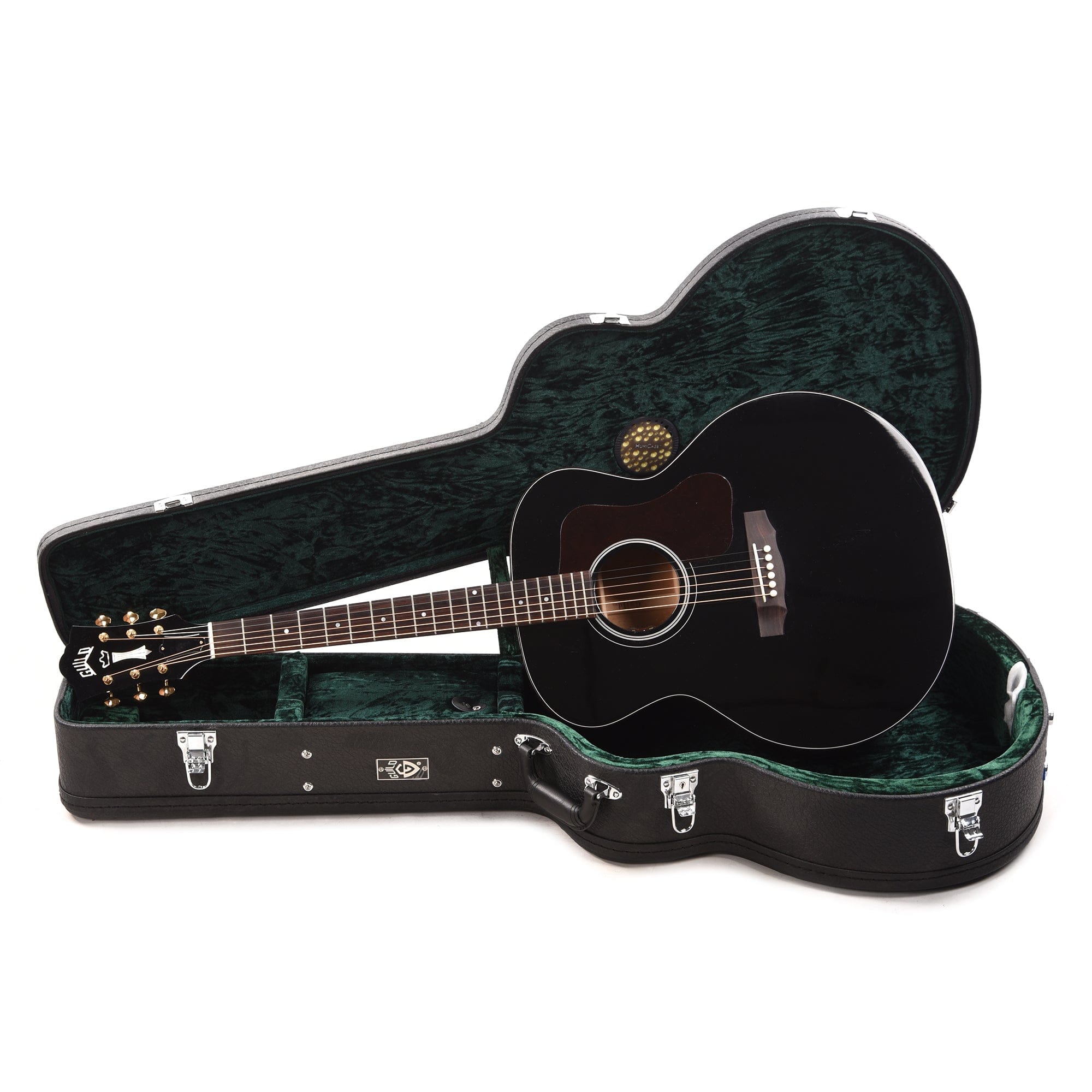 Guild USA Special Run F-40E Black Top Acoustic Guitars / Jumbo